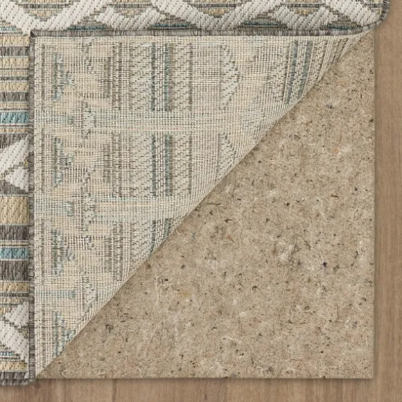 Kirkland's Home Outdoor Rugs-Ikat Vibrant Tan Outdoor Area Rug, 5X7