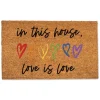 Kirkland's Home Doormats-In This House, Love Is Love Doormat