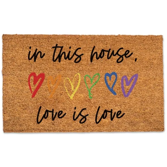 Kirkland's Home Doormats-In This House, Love Is Love Doormat