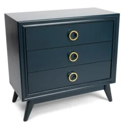 Kirkland's Home Dressers & Chests-Indigo 3-Drawer Wood Chest