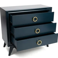 Kirkland's Home Dressers & Chests-Indigo 3-Drawer Wood Chest