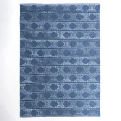 Kirkland's Home Outdoor Rugs-Indigo Shibori Outdoor Area Rug, 6X9