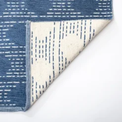 Kirkland's Home Outdoor Rugs-Indigo Shibori Outdoor Area Rug, 6X9