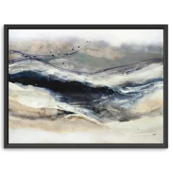 Kirkland's Home Canvas Art-Indigo Sway Framed Canvas Art Print