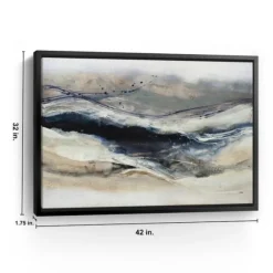 Kirkland's Home Canvas Art-Indigo Sway Framed Canvas Art Print