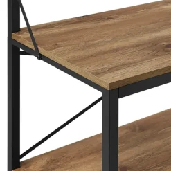 Kirkland's Home Entryway Furniture-Industrial Metal And Barnwood Hall Tree