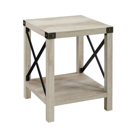 Kirkland's Home Accent & End Tables-Industrial X-Frame Accent Table