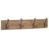 Kirkland's Home Hooks-Intricate Carved Diamond Wood Wall Hooks