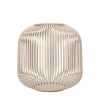 Kirkland's Home Lanterns-Irma Beige Steel Large Open Rods Lantern