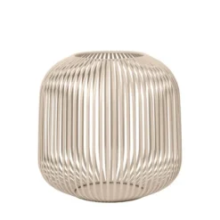 Kirkland's Home Lanterns-Irma Beige Steel Large Open Rods Lantern