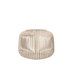 Kirkland's Home Lanterns-Irma Beige Steel Small Open Rods Lantern