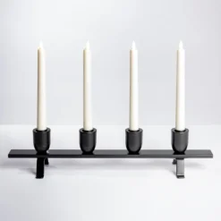 Kirkland's Home Candle Holders-Iron Taper Candle Runner
