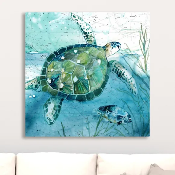 Kirkland's Home Canvas Art-Island Swim I Giclee Canvas Art Print