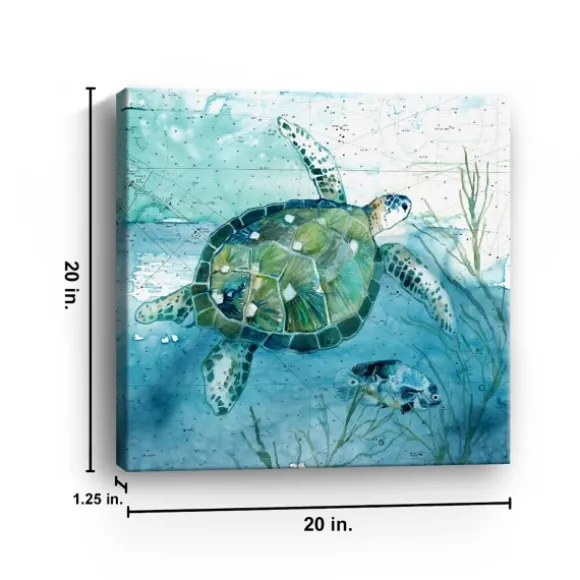 Kirkland's Home Canvas Art-Island Swim I Giclee Canvas Art Print