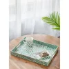 Kirkland's Home Decorative Trays-Ivory And Clover Mosaic Capiz Shell Tray, 17 In.