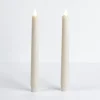 Kirkland's Home Candles-Ivory Led Soft Flame Taper Candles, Set Of 2