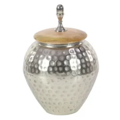 Kirkland's Home Decorative Bowls & Jars-Jar With Mango Wood Lid