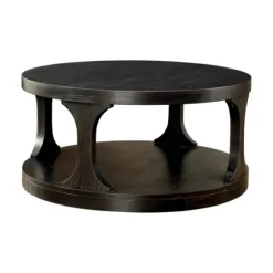 Kirkland's Home Coffee Tables-Jarrod Antique Wood Grain Shelf Coffee Table