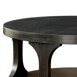 Kirkland's Home Coffee Tables-Jarrod Antique Wood Grain Shelf Coffee Table