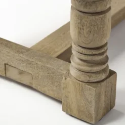 Kirkland's Home Benches & Ottomans-Jute Striped Natural Wood Bench