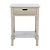 Kirkland's Home Accent & End Tables-Karson Carved Turned Legs Accent Table