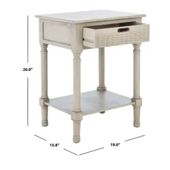 Kirkland's Home Accent & End Tables-Karson Carved Turned Legs Accent Table
