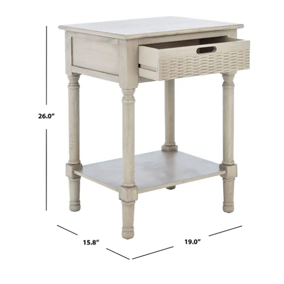 Kirkland's Home Accent & End Tables-Karson Carved Turned Legs Accent Table