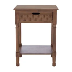 Kirkland's Home Accent & End Tables-Karson Carved Turned Legs Accent Table