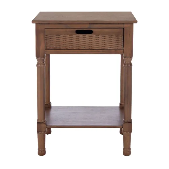 Kirkland's Home Accent & End Tables-Karson Carved Turned Legs Accent Table