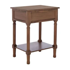 Kirkland's Home Accent & End Tables-Karson Carved Turned Legs Accent Table
