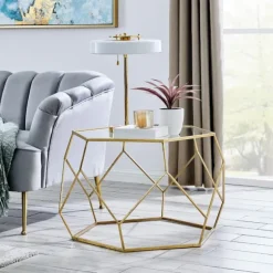 Kirkland's Home Coffee Tables-Kate Round Metal Coffee Table