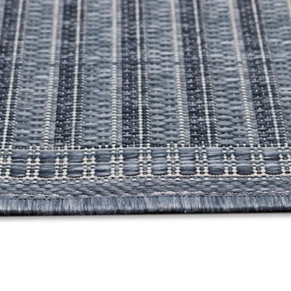 Kirkland's Home Outdoor Rugs-Kaya Navy Gradient Indoor/Outdoor Area Rug, 6X9