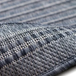 Kirkland's Home Outdoor Rugs-Kaya Navy Gradient Indoor/Outdoor Area Rug, 6X9