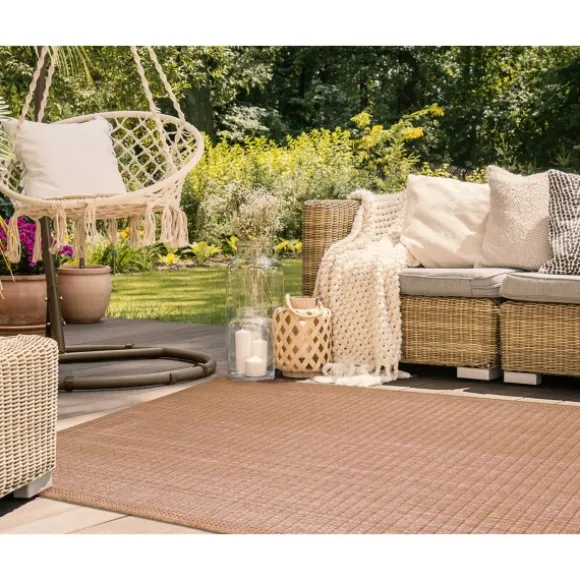 Kirkland's Home Outdoor Rugs-Kaya Rust Gradient Indoor/Outdoor Area Rug, 6X9