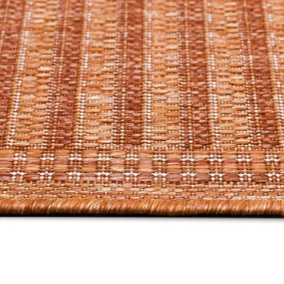 Kirkland's Home Outdoor Rugs-Kaya Rust Gradient Indoor/Outdoor Area Rug, 6X9