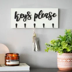Kirkland's Home Hooks-Keys Please Wooden Hooks