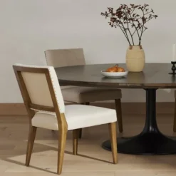 Kirkland's Home Dining Chairs-Kurt Natural Linen Dining Chair