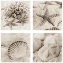 Kirkland's Home Canvas Art-La Mer Beach Canvas Art Prints, Set Of 4