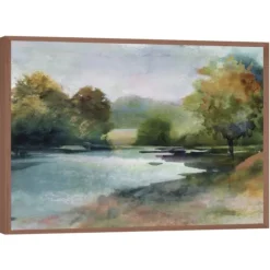 Kirkland's Home Canvas Art-Lacu Ii Framed Canvas Art Print