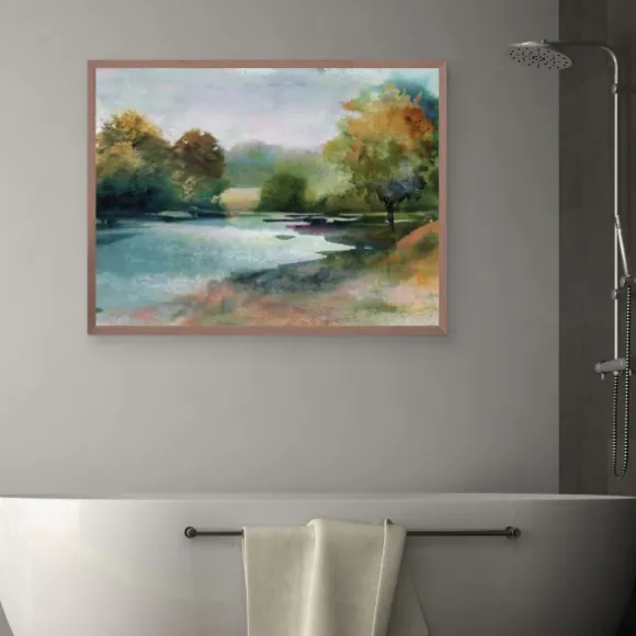 Kirkland's Home Canvas Art-Lacu Ii Framed Canvas Art Print