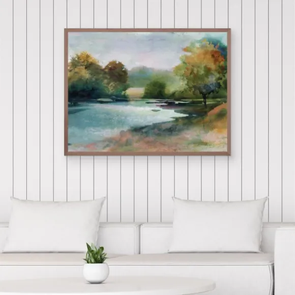 Kirkland's Home Canvas Art-Lacu Ii Framed Canvas Art Print