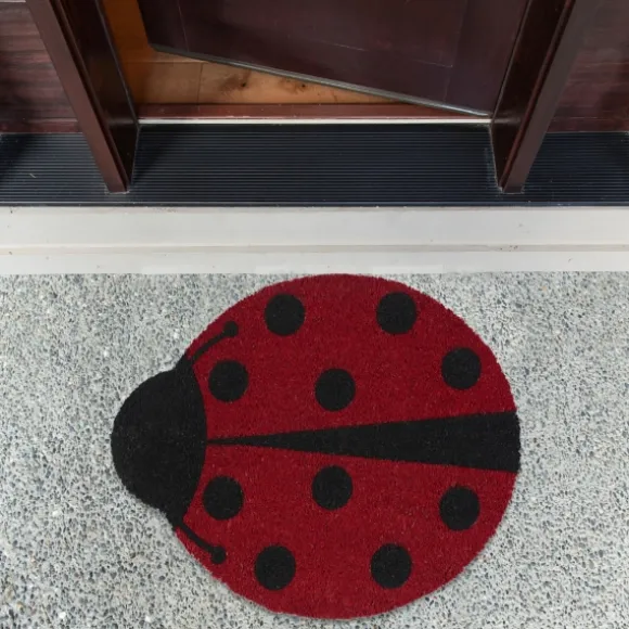 Kirkland's Home Doormats-Ladybug Shaped Doormat