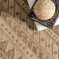 Kirkland's Home Outdoor Rugs-Landy Aztec Outdoor Rug, 5X8