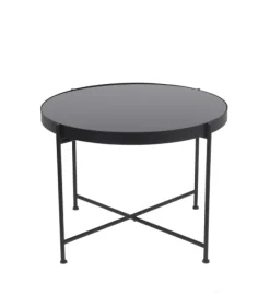 Kirkland's Home Accent & End Tables-Large Metal And Glass Side Table