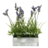 Kirkland's Home Arrangements & Greenery-Lavender Arrangement In Gray Planter Box