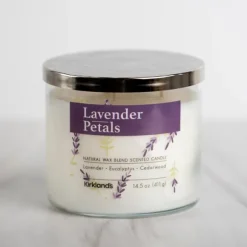 Kirkland's Home Candles-Lavender Petals Triple Wick Jar Candle