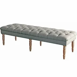 Kirkland's Home Benches & Ottomans-Layla Button Tufted Bench