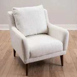 Kirkland's Home Accent Chairs-Layla Vanilla Speckle Armchair