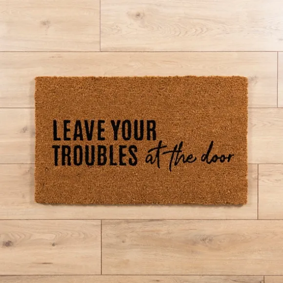 Kirkland's Home Doormats-Leave Your Troubles Doormat