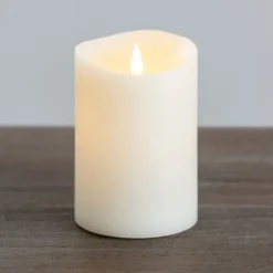 Kirkland's Home Flameless Candles-Led Soft Flame Pillar Candle, 4X6 In.